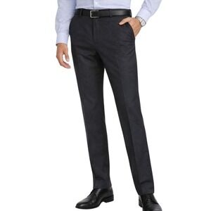 Peter England Perform Super Slim Dress Pants Men's 40 Charcoal Gray Golf